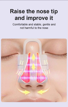 Newly Upgraded EMS Nose Shaper Sculpting Massager Clip Silicone Pulse Technology Lift-Up High Bridge Beauty Nose Tool Pain-Free Nose Reshaping Tool with Soft Silicone Pads Nasal Bridge Slimming Device