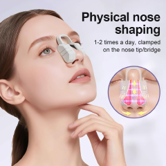 Newly Upgraded EMS Nose Shaper Sculpting Massager Clip Silicone Pulse Technology Lift-Up High Bridge Beauty Nose Tool Pain-Free Nose Reshaping Tool with Soft Silicone Pads Nasal Bridge Slimming Device