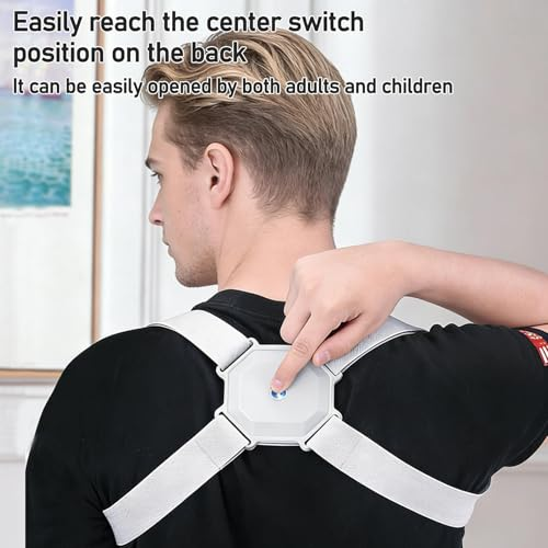Intelligent USB Posture Corrector, Hunchback Reminder, Smart Sensor Vibration Reminder Posture Brace Trainer Straightener To Improve Slouch, Fitness Corrector Training Straps For Adult Kids