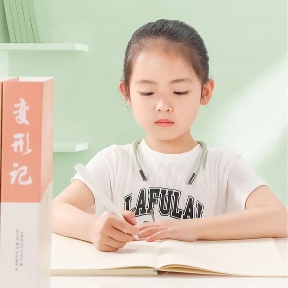 Neck-mounted Smart Posture Corrector Intelligent Vibration Reminder for Children Student Anti-Hunchback Sitting Trainer Chest Support Posture Correction Device Eye Protector Neck Shaking Anti-Myopia