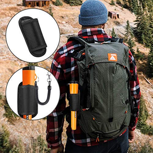 Treasure Hunter Handheld Metal Detector, Metal Pointer Waterproof Pin Pointer Holster Treasure Hunting Unearthing Tool Accessories, 360° Scan Buzzer Vibration for Gold Coin Treasure Hunt