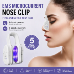 Newly Upgraded EMS Nose Shaper Sculpting Massager Clip Silicone Pulse Technology Lift-Up High Bridge Beauty Nose Tool Pain-Free Nose Reshaping Tool with Soft Silicone Pads Nasal Bridge Slimming Device