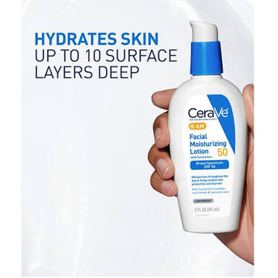 CERAVE AM FACIAL MOISTURIZING LOTION WITH BROAD SPECTRUM SPF25