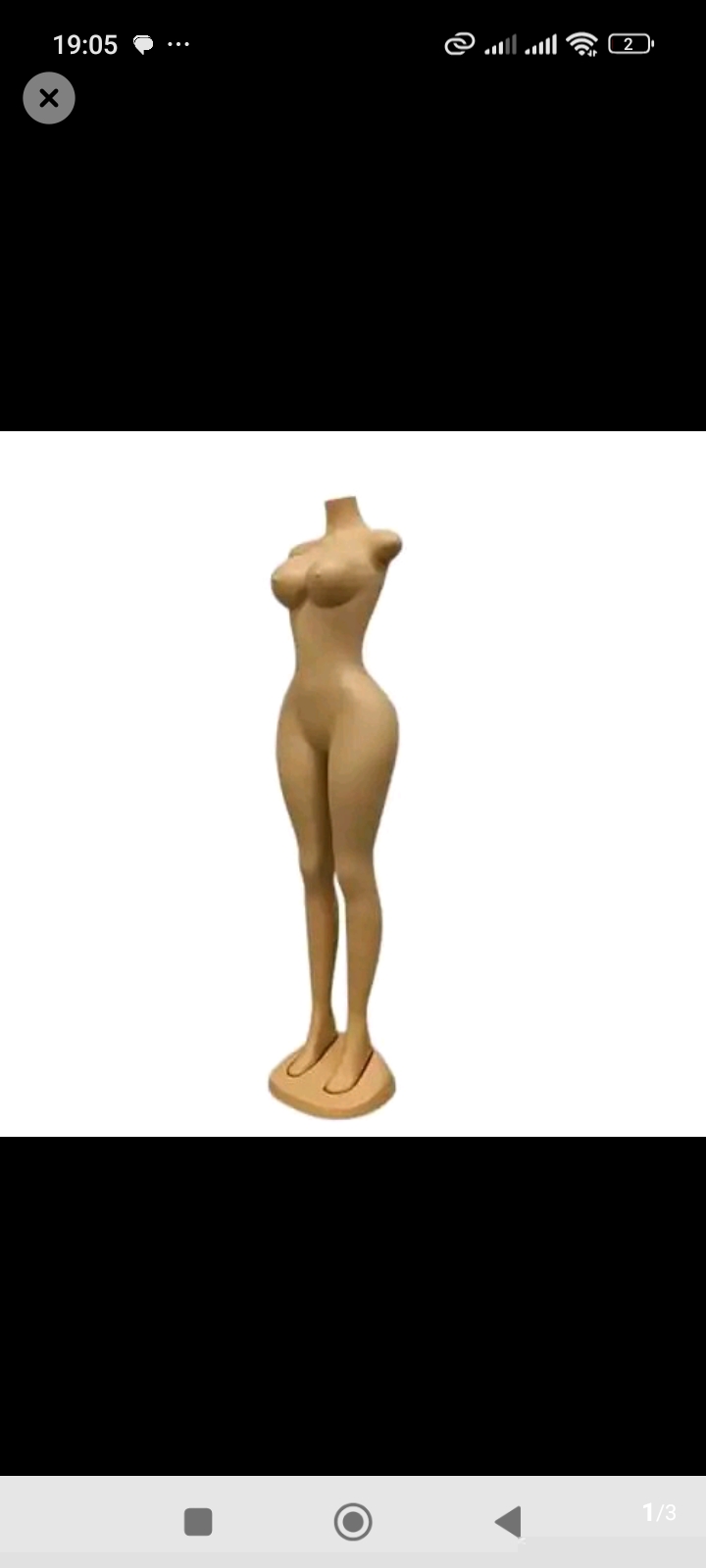 Dummy Brown  Full Body Female Mannequin headless / Dummy Armless