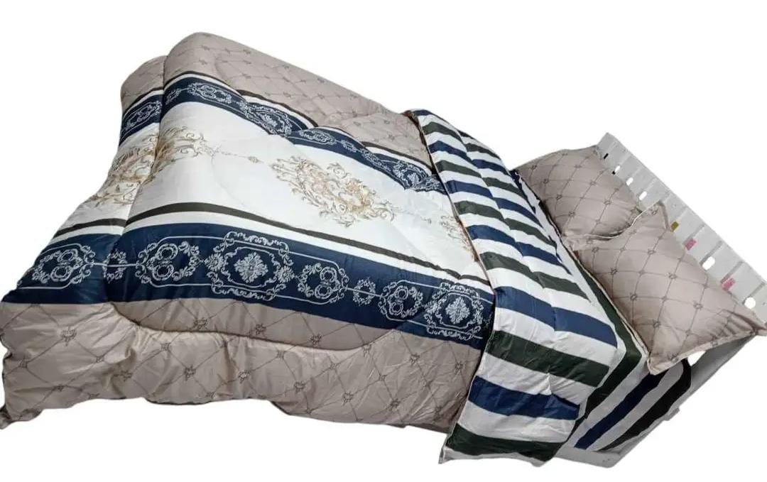 🔥🔥🔥LUXURIOUS 4PC COTTON BINDED DUVET SET (1 WARM DUVET + 1 BEDSHEET + 2 PILLOWCASES) - TC Extra Durable with Bedsheet & Pillowcases – Premium Comfort