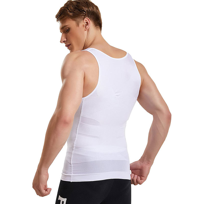 Men's Shapewear Slimming Body Corset Vest Shirt Compression Abdomen Tummy Belly Control Slim Waist Cincher Underwear Sports Vest B2-85