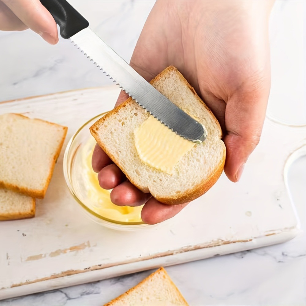 1PC Steak Cutter Ergonomic Stainless Steel Serrated Precise Cutting Outdoor BBQ Steak Cutter For Meal Prep Family