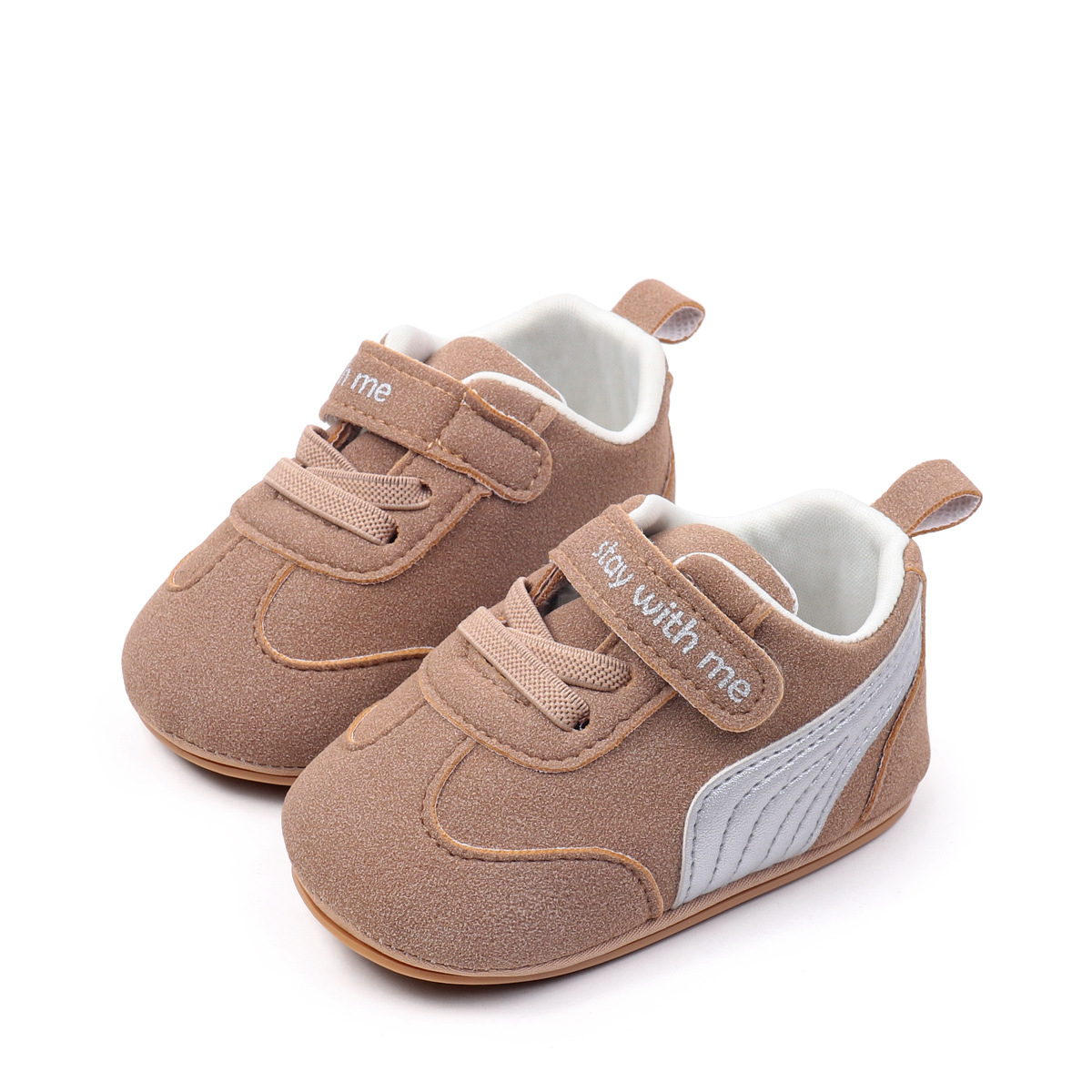 Spring And Summer Newborn Baby Boys And Girls First Walking Shoes Casual Sports Style Indoor Outdoor Toddler Shoes With TPR Sole