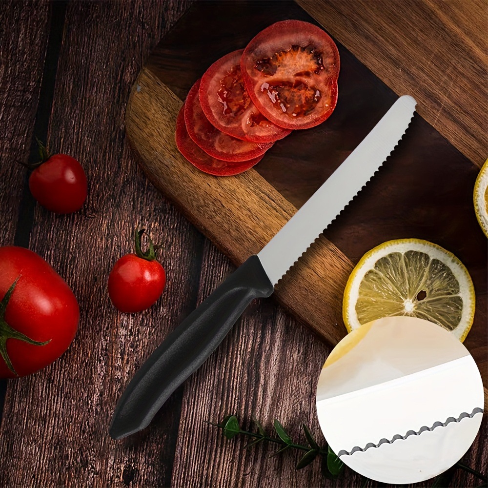 1PC Steak Cutter Ergonomic Stainless Steel Serrated Precise Cutting Outdoor BBQ Steak Cutter For Meal Prep Family