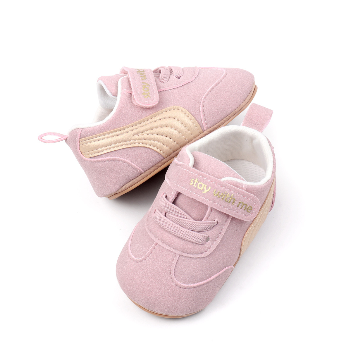 Spring And Summer Newborn Baby Boys And Girls First Walking Shoes Casual Sports Style Indoor Outdoor Toddler Shoes With TPR Sole
