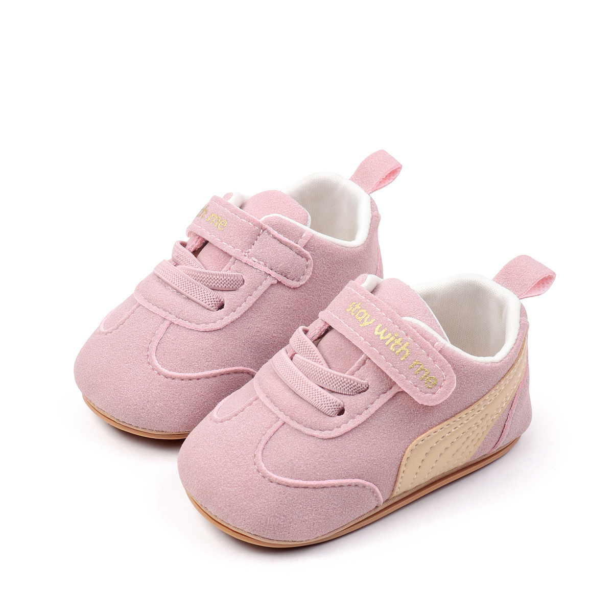 Spring And Summer Newborn Baby Boys And Girls First Walking Shoes Casual Sports Style Indoor Outdoor Toddler Shoes With TPR Sole