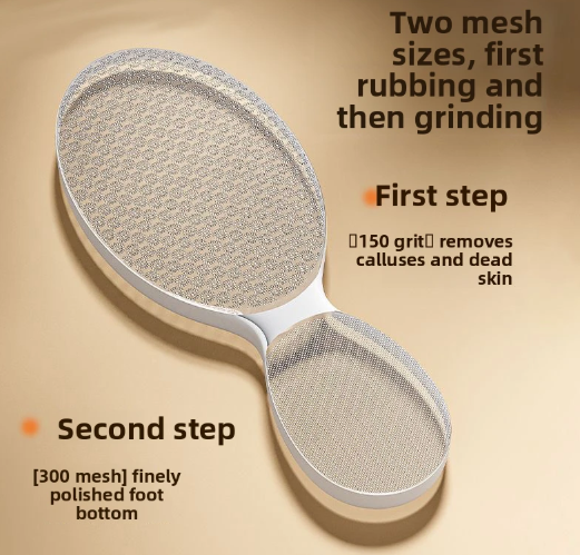 1pc Nano Glass Foot File Callus Remover Double-Sided Dead Skin Remover Tool For Heel Exfoliation with Storage Box for Home&Salon