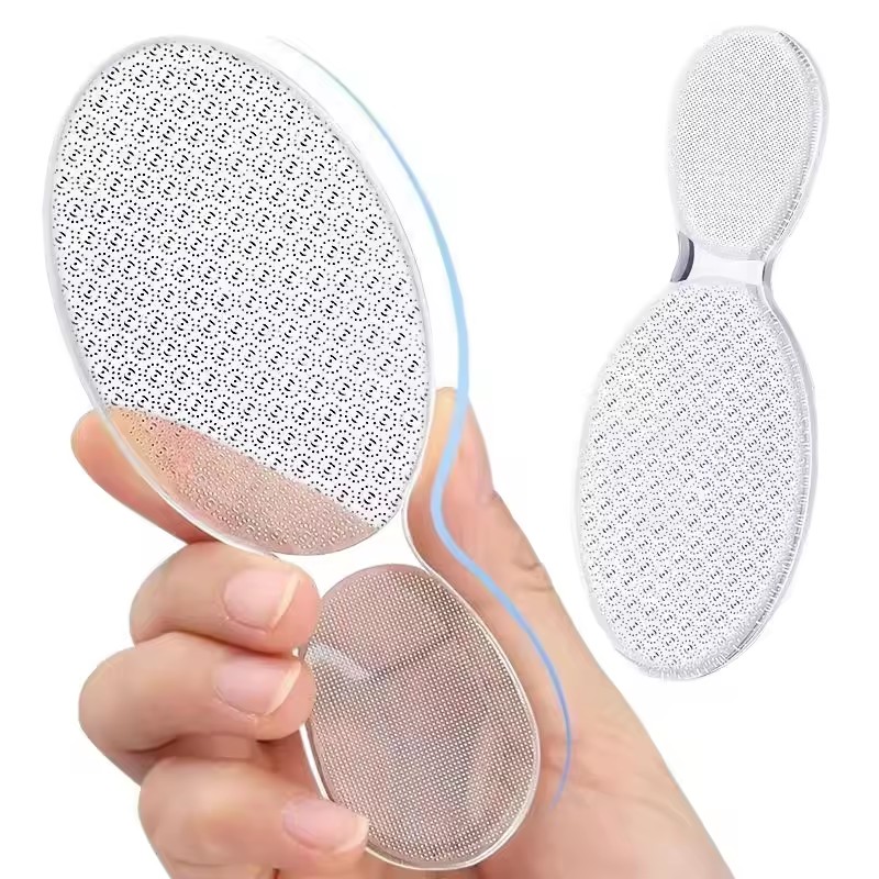 1pc Nano Glass Foot File Callus Remover Double-Sided Dead Skin Remover Tool For Heel Exfoliation with Storage Box for Home&Salon