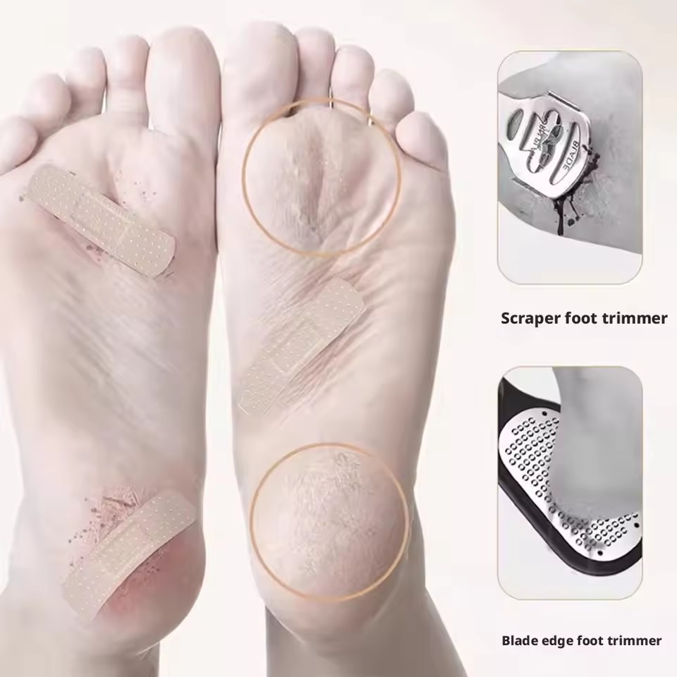 1pc Nano Glass Foot File Callus Remover Double-Sided Dead Skin Remover Tool For Heel Exfoliation with Storage Box for Home&Salon