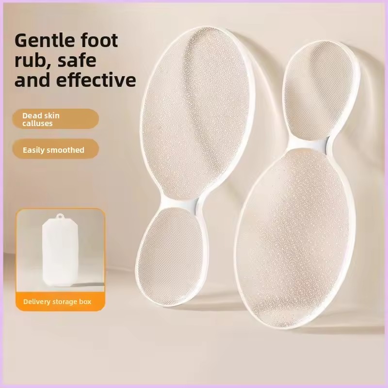 1pc Nano Glass Foot File Callus Remover Double-Sided Dead Skin Remover Tool For Heel Exfoliation with Storage Box for Home&Salon