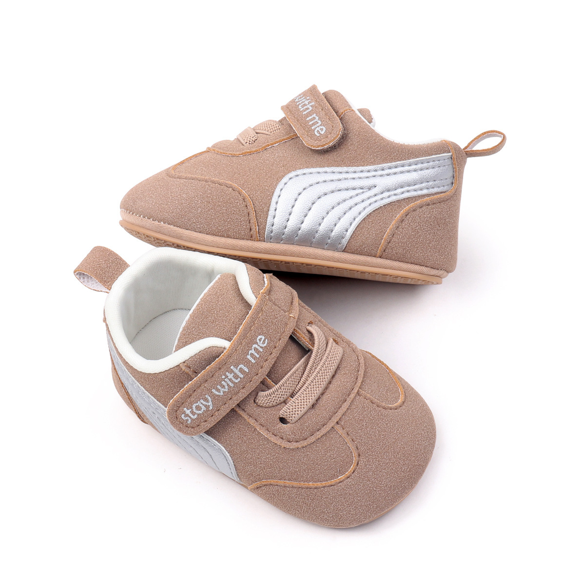 Spring And Summer Newborn Baby Boys And Girls First Walking Shoes Casual Sports Style Indoor Outdoor Toddler Shoes With TPR Sole