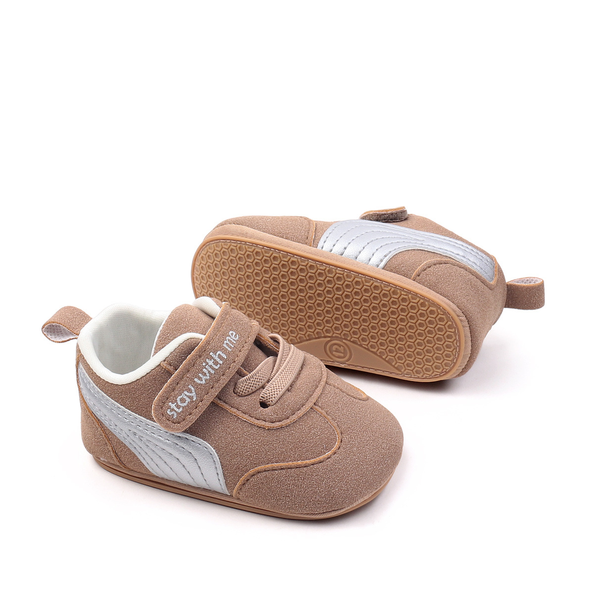 Spring And Summer Newborn Baby Boys And Girls First Walking Shoes Casual Sports Style Indoor Outdoor Toddler Shoes With TPR Sole