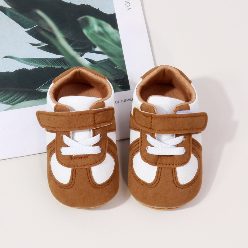 Baby Spring and Autumn Shoes High Quality PU and PVC Sole Anti-slip for 0-9-18 Months Toddler Boys and Girls Prewalking