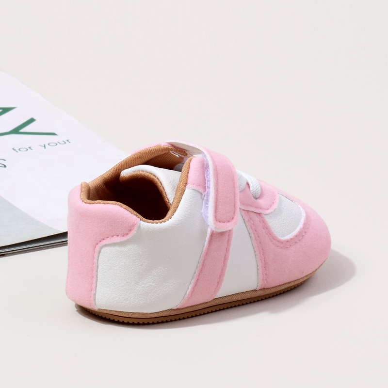 Baby Spring and Autumn Shoes High Quality PU and PVC Sole Anti-slip for 0-9-18 Months Toddler Boys and Girls Prewalking