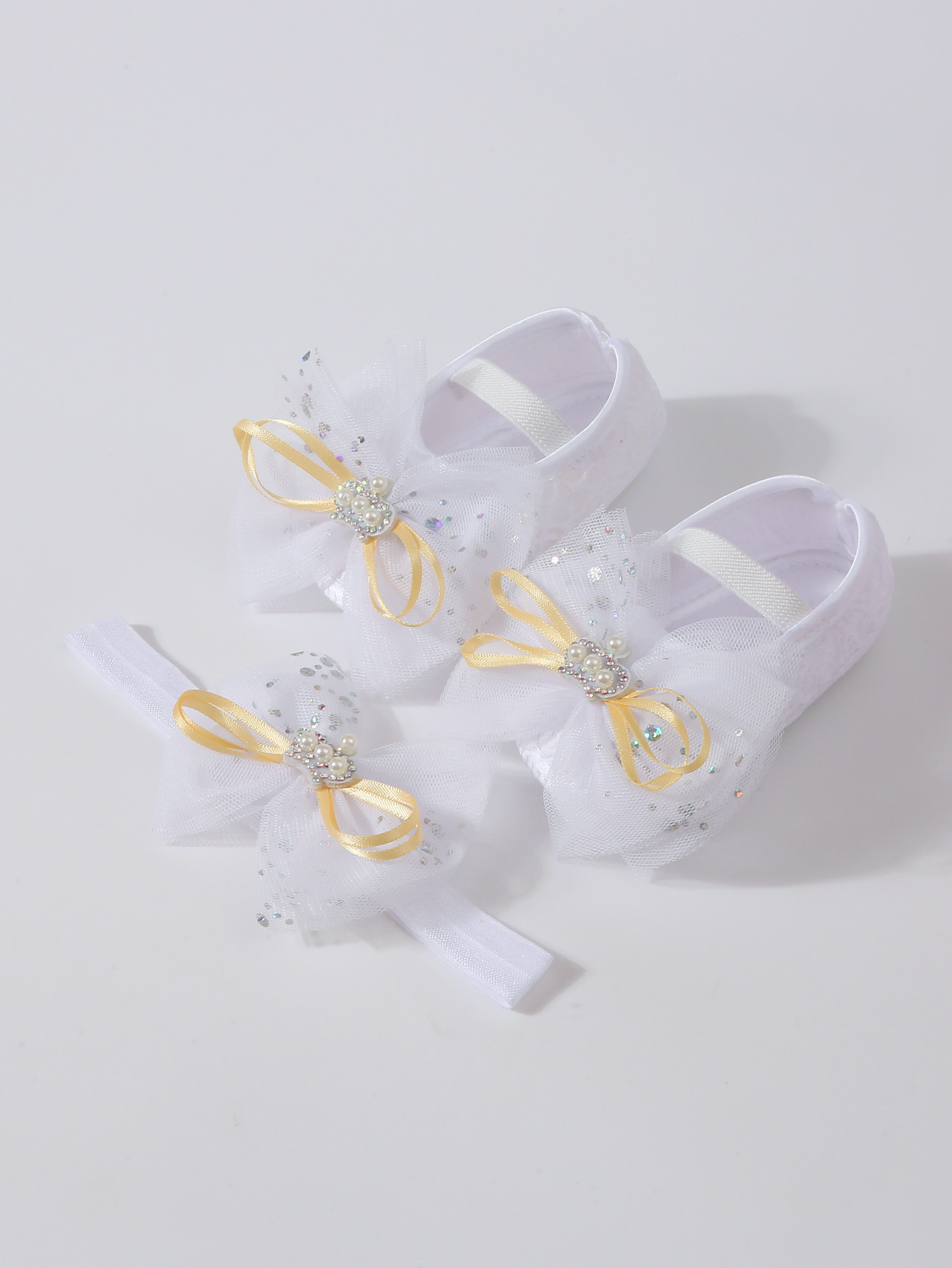 Spring New Baby Bowknot Crown Toddler Shoes Girl Kid Lace Princess Walking Shoes Fashion Sweet Cute Newborn Infant First Walkers