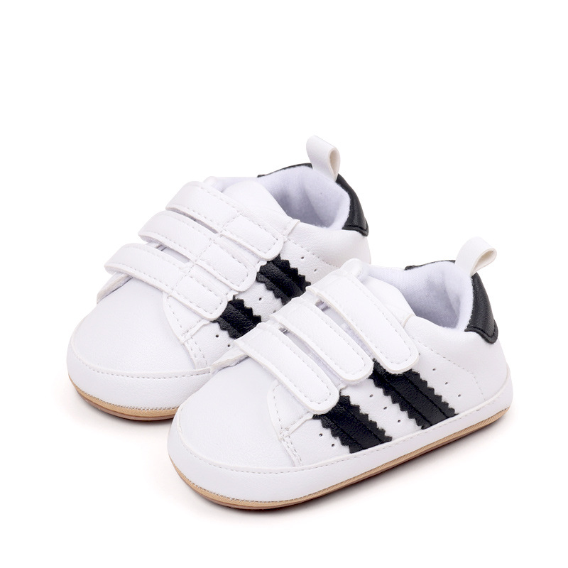 Spring & Autumn Baby Girls and Boys Fashion Design High Quality Sports Shoes PVC Sole Anti Slip Comfortable Toddle Shoes
