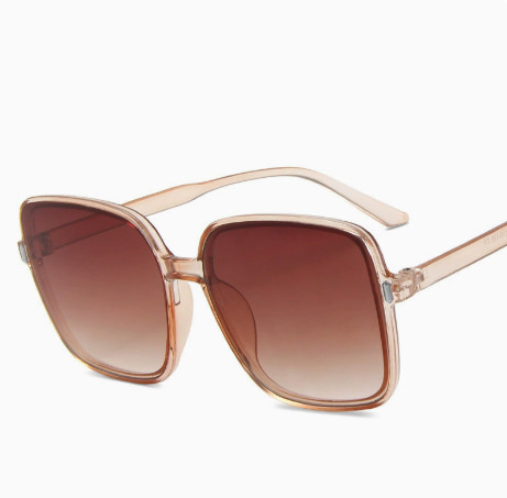 Wholesale Candy Color Sunglasses Women Vintage Square Transparent Classic Eyewear Big Frame Eyeglasses FZ-386