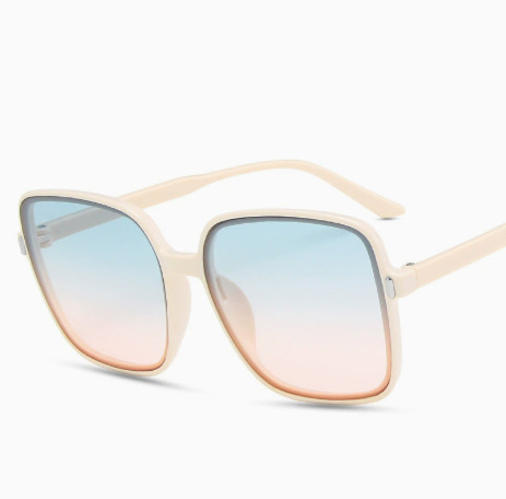 Wholesale Candy Color Sunglasses Women Vintage Square Transparent Classic Eyewear Big Frame Eyeglasses FZ-386