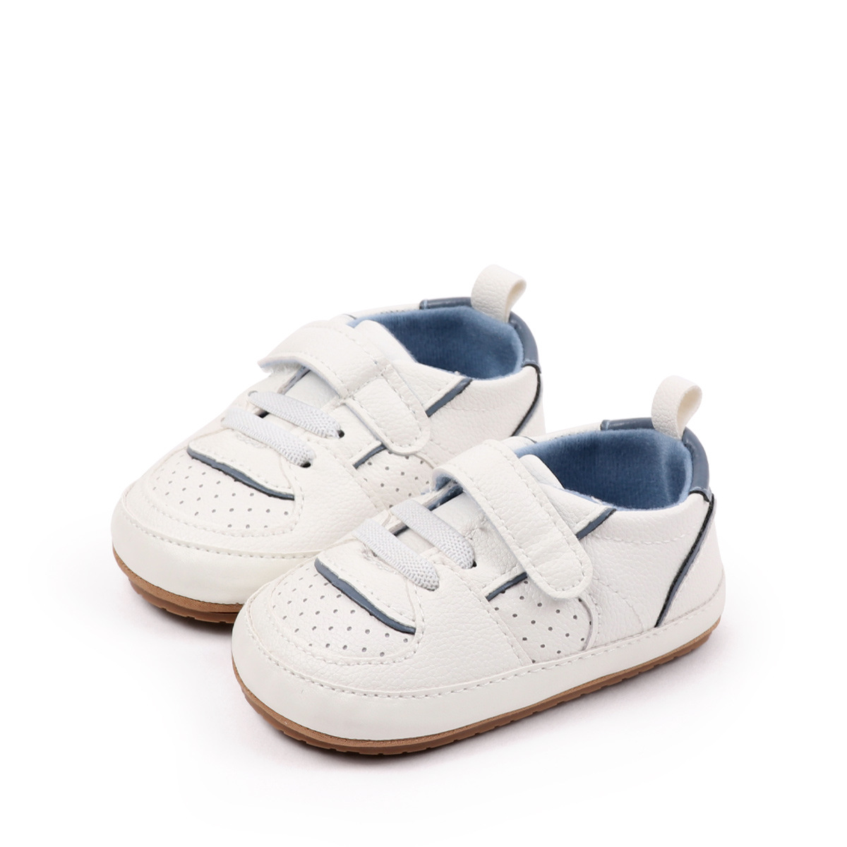 2025 Baby Sneaker Spring And Autumn Baby Unisex First Walking Toddler Shoes With Fashion Design Comfortable PU Leather PVC Sole
