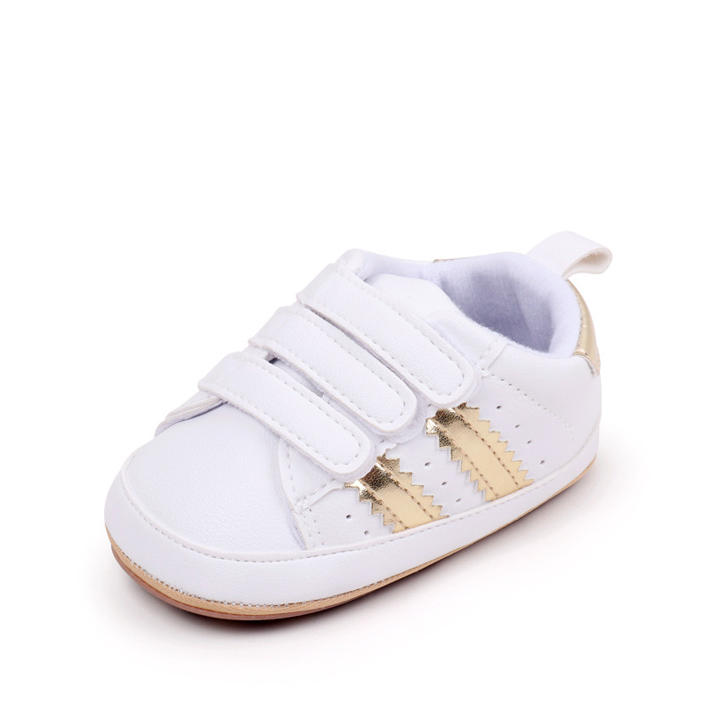 Spring & Autumn Baby Girls and Boys Fashion Design High Quality Sports Shoes PVC Sole Anti Slip Comfortable Toddle Shoes