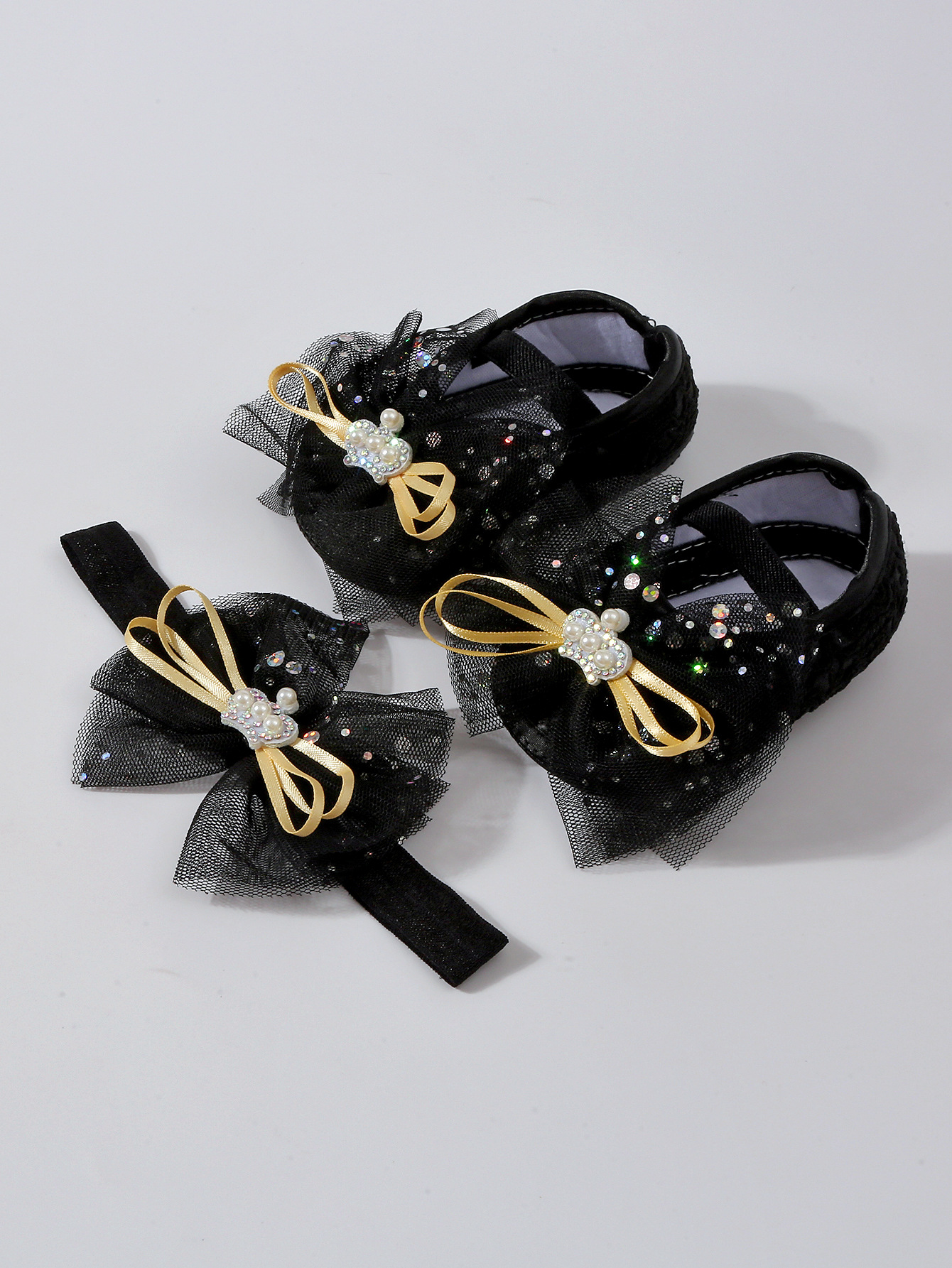 Spring New Baby Bowknot Crown Toddler Shoes Girl Kid Lace Princess Walking Shoes Fashion Sweet Cute Newborn Infant First Walkers