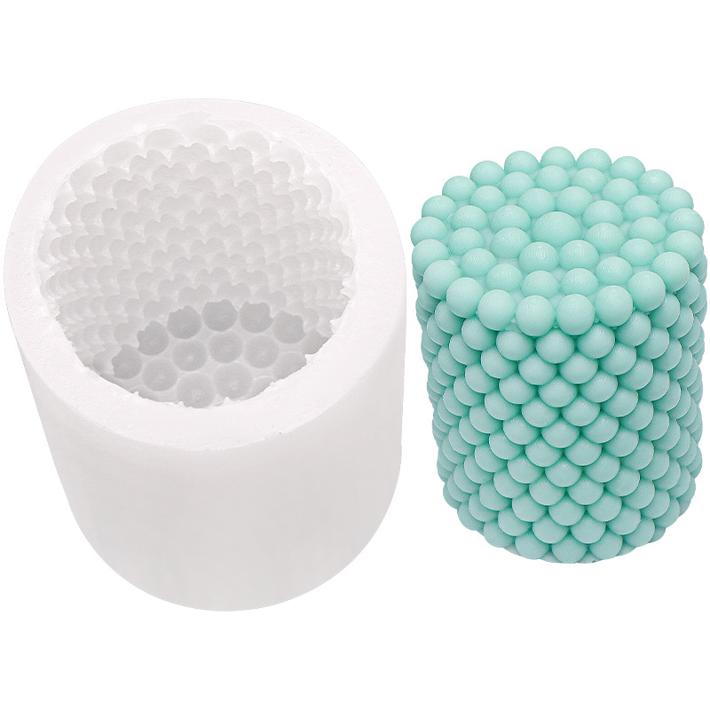 3d Cylinder Candle Mold Diy Silicone Candle Mold Cake Resin Molds 3d Art Wax Candle Making Mould Silicone Handmade Soap Molds E-1316