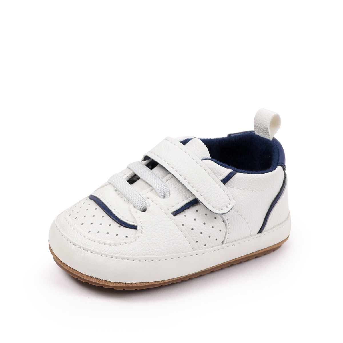 2025 Baby Sneaker Spring And Autumn Baby Unisex First Walking Toddler Shoes With Fashion Design Comfortable PU Leather PVC Sole