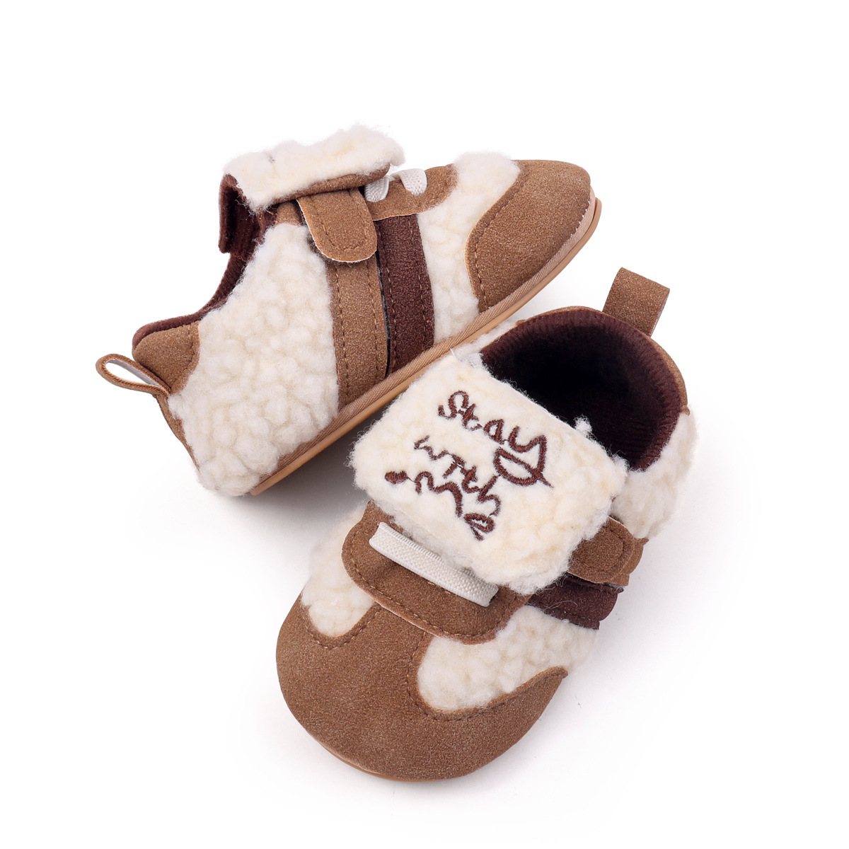 2026 New Design Autumn And Winter Newborn Baby Boys And Girls Causal Sports First Walking Toddler Shoes With Soft TPR Sole