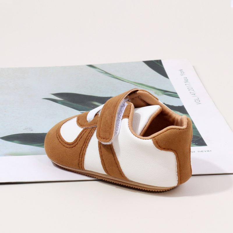 Baby Spring and Autumn Shoes High Quality PU and PVC Sole Anti-slip for 0-9-18 Months Toddler Boys and Girls Prewalking