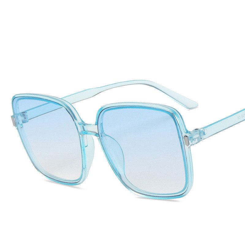 Wholesale Candy Color Sunglasses Women Vintage Square Transparent Classic Eyewear Big Frame Eyeglasses FZ-386