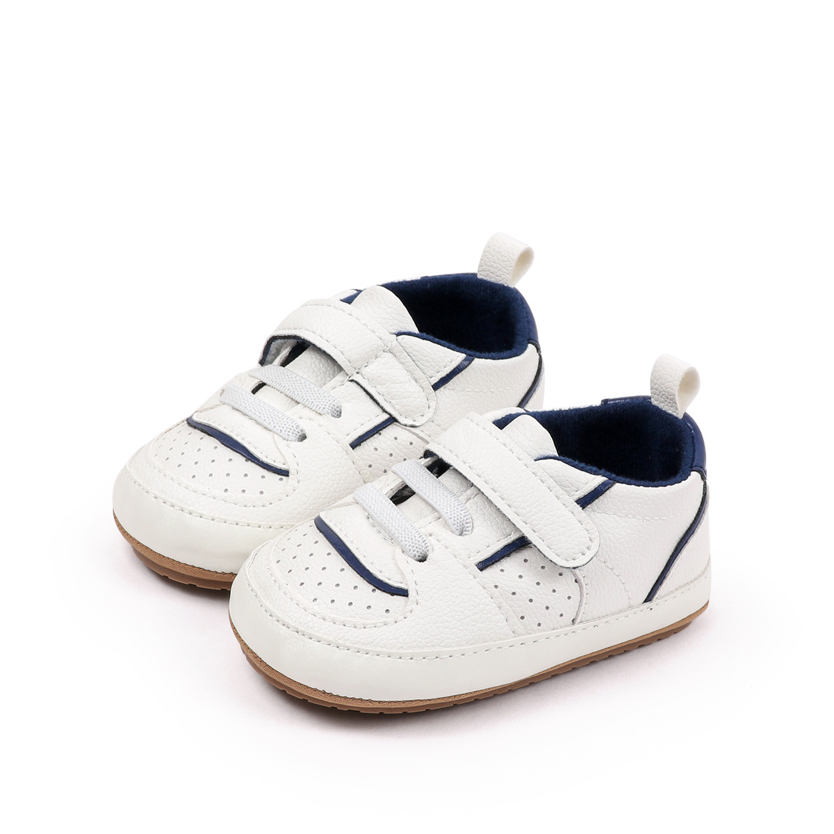 2025 Baby Sneaker Spring And Autumn Baby Unisex First Walking Toddler Shoes With Fashion Design Comfortable PU Leather PVC Sole