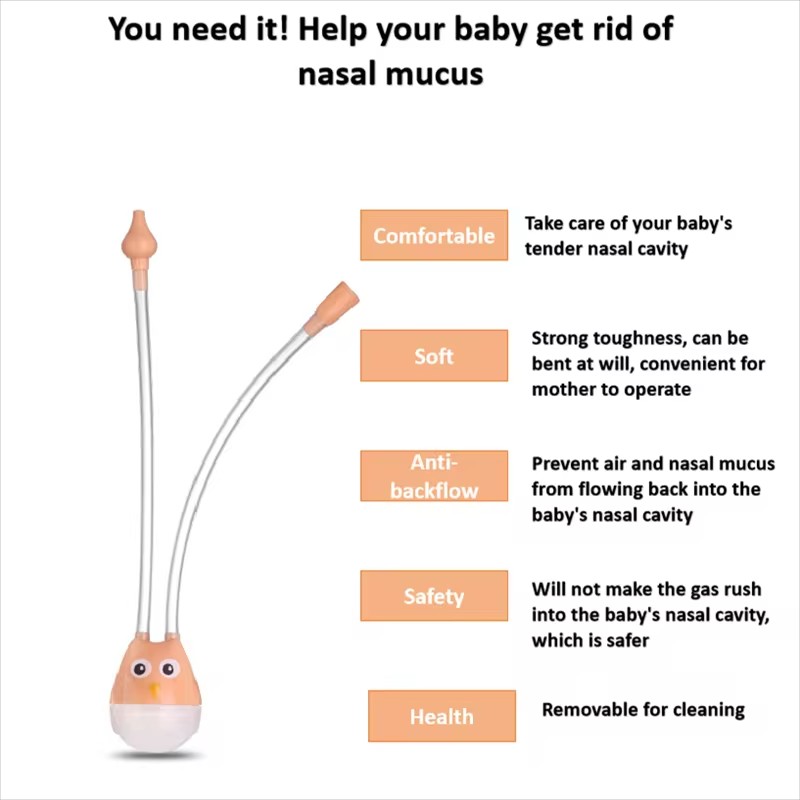 1Pc Needle Tube Nasal Aspirator Baby Care Nasal Aspirator Cleaner Baby Rhinitis Nasal Washer baby health New Born Baby Accessories F3-54-4