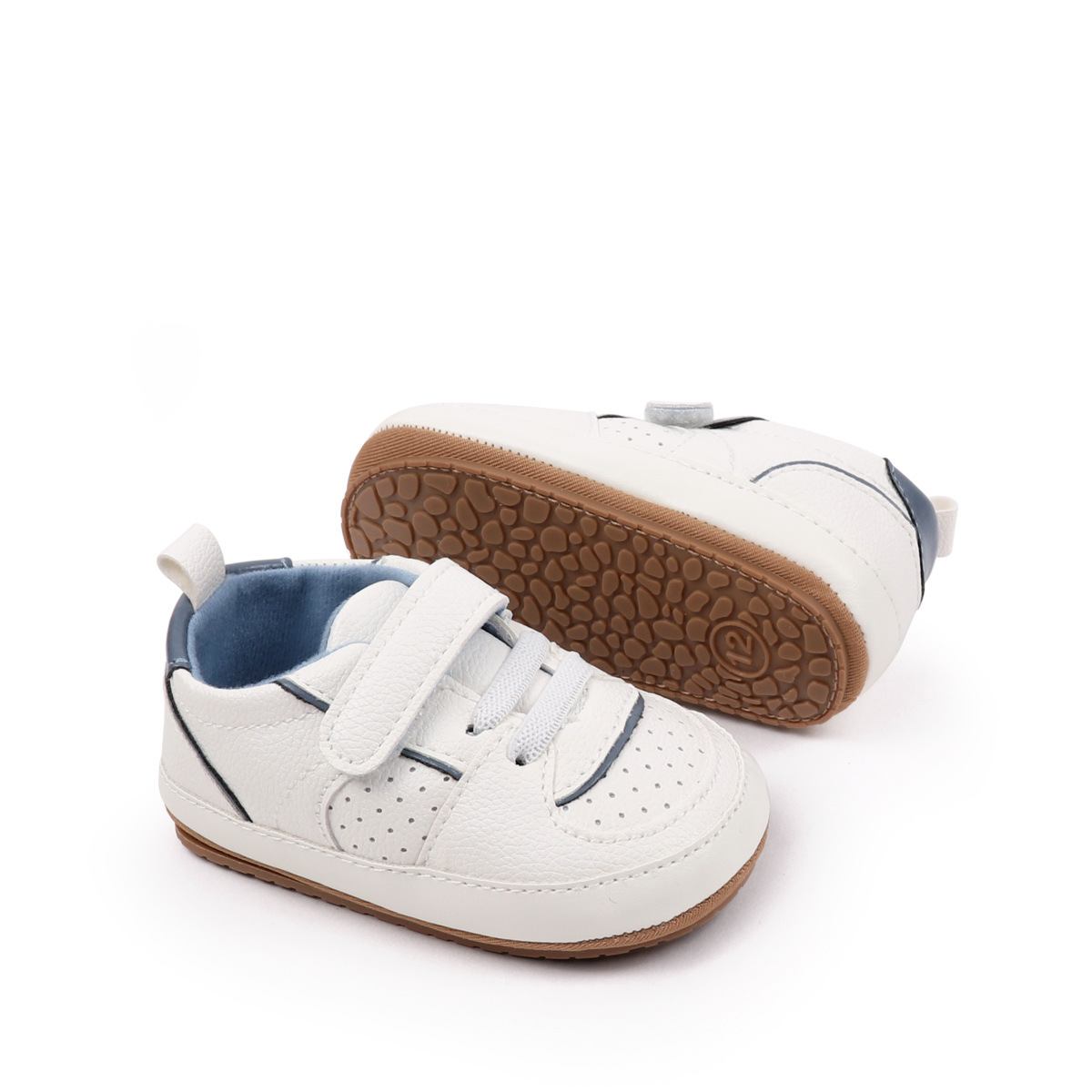2025 Baby Sneaker Spring And Autumn Baby Unisex First Walking Toddler Shoes With Fashion Design Comfortable PU Leather PVC Sole