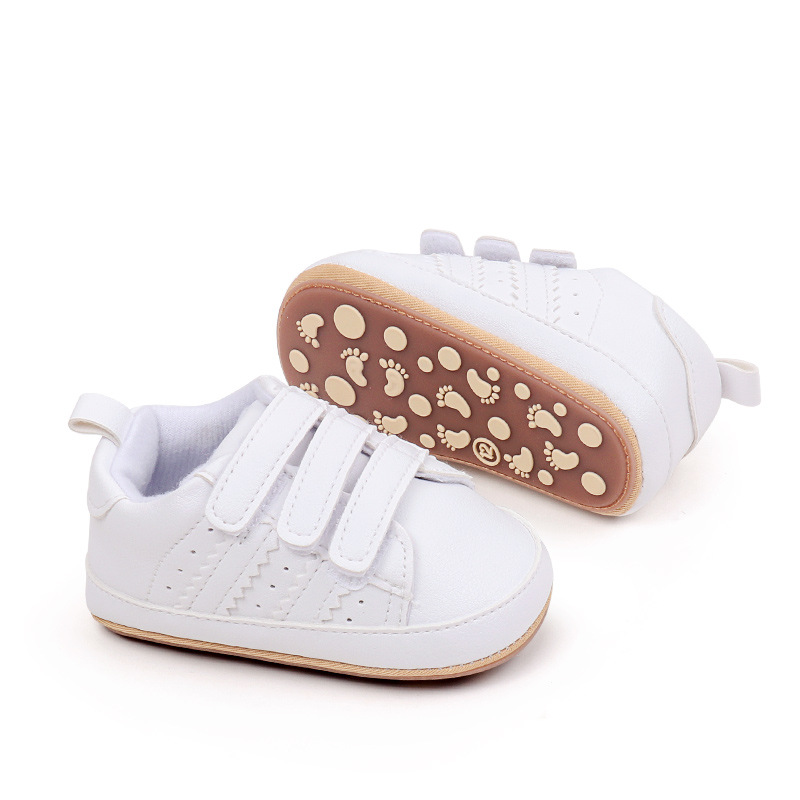 Spring & Autumn Baby Girls and Boys Fashion Design High Quality Sports Shoes PVC Sole Anti Slip Comfortable Toddle Shoes