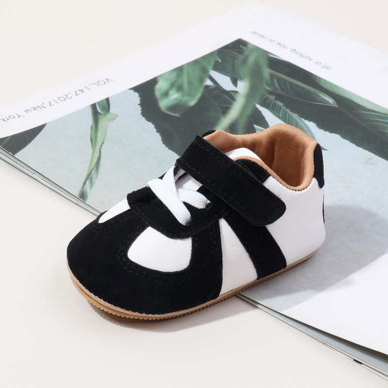 Baby Spring and Autumn Shoes High Quality PU and PVC Sole Anti-slip for 0-9-18 Months Toddler Boys and Girls Prewalking