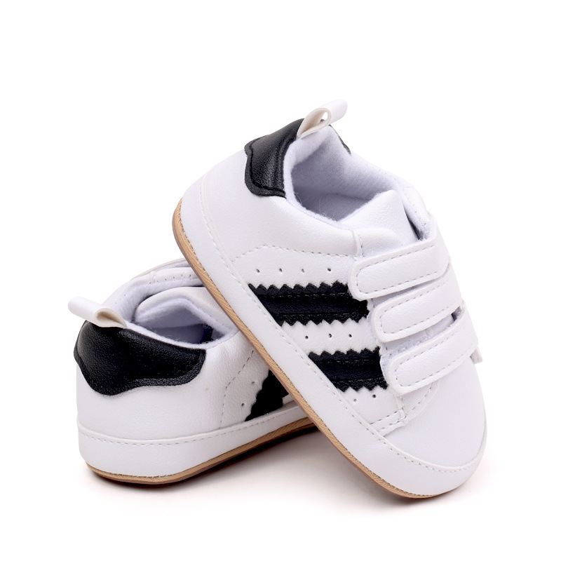 Spring & Autumn Baby Girls and Boys Fashion Design High Quality Sports Shoes PVC Sole Anti Slip Comfortable Toddle Shoes
