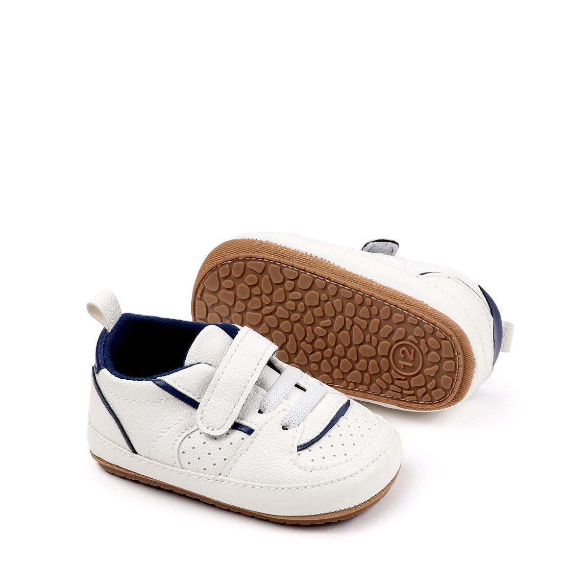 2025 Baby Sneaker Spring And Autumn Baby Unisex First Walking Toddler Shoes With Fashion Design Comfortable PU Leather PVC Sole