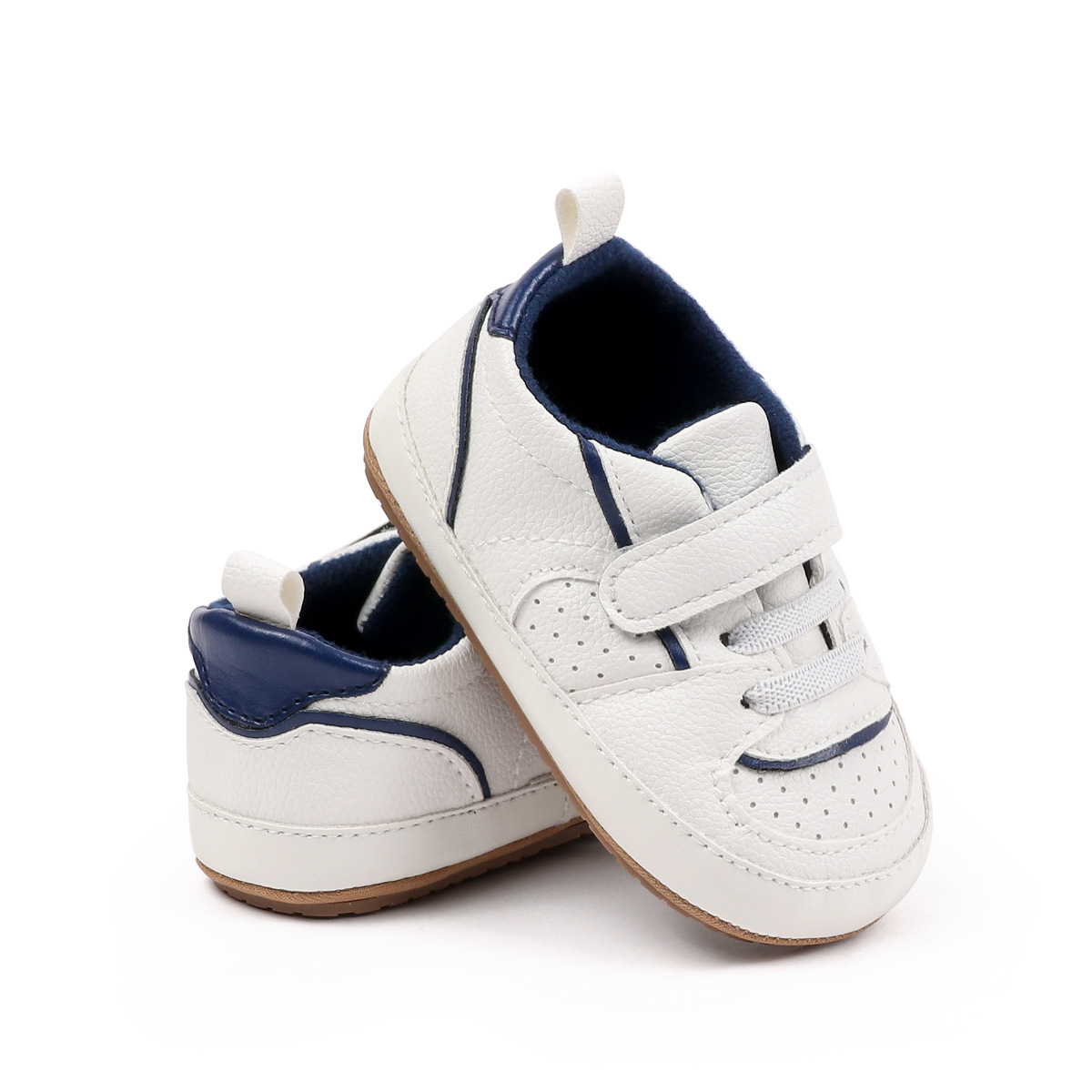 2025 Baby Sneaker Spring And Autumn Baby Unisex First Walking Toddler Shoes With Fashion Design Comfortable PU Leather PVC Sole