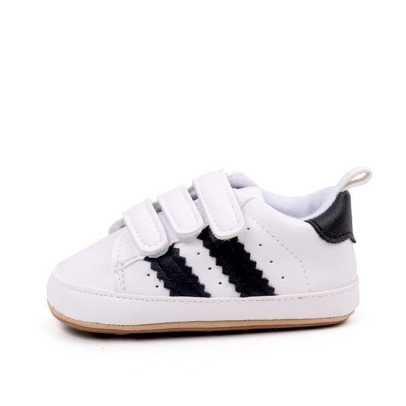 Spring & Autumn Baby Girls and Boys Fashion Design High Quality Sports Shoes PVC Sole Anti Slip Comfortable Toddle Shoes