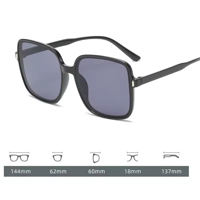 Wholesale Candy Color Sunglasses Women Vintage Square Transparent Classic Eyewear Big Frame Eyeglasses FZ-386
