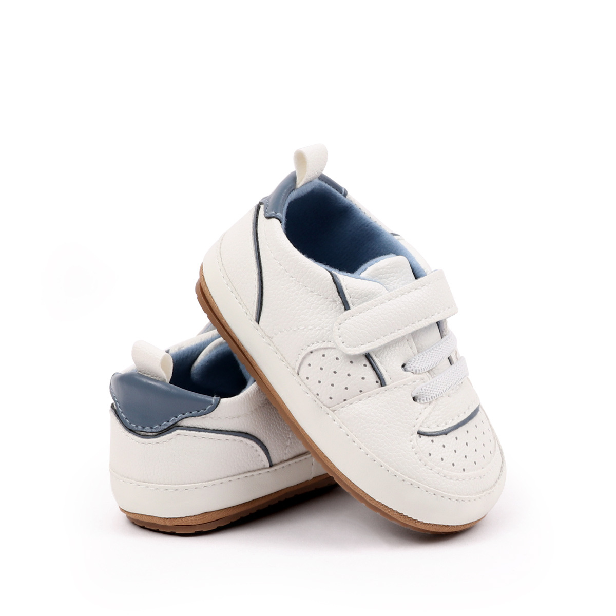 2025 Baby Sneaker Spring And Autumn Baby Unisex First Walking Toddler Shoes With Fashion Design Comfortable PU Leather PVC Sole