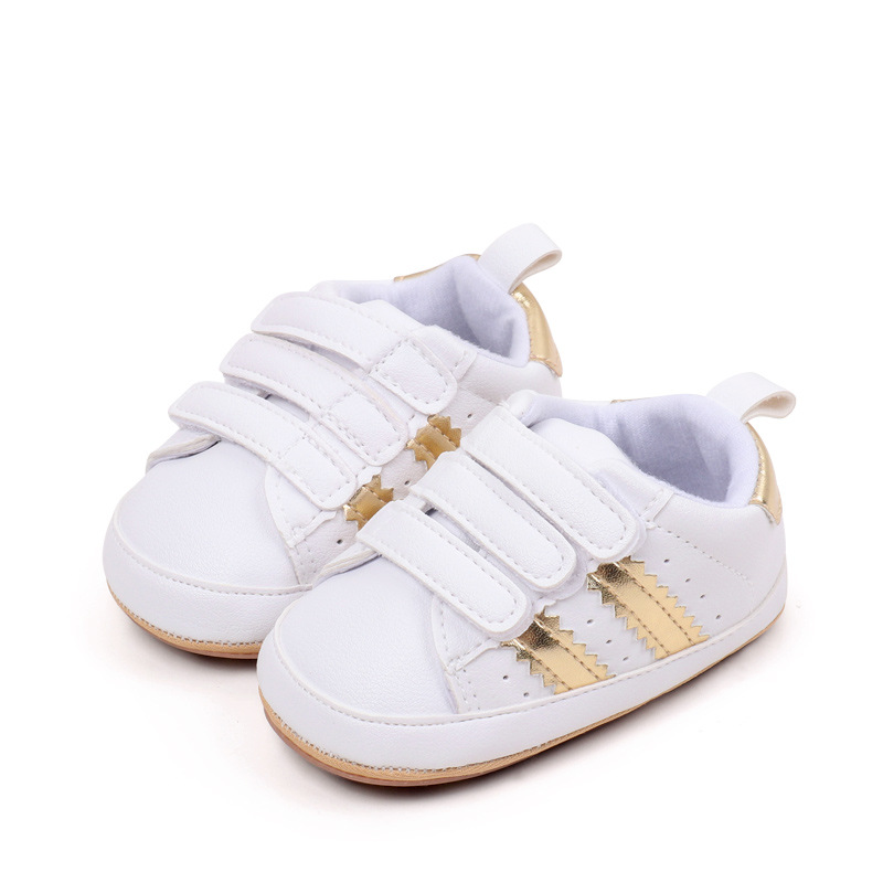 Spring & Autumn Baby Girls and Boys Fashion Design High Quality Sports Shoes PVC Sole Anti Slip Comfortable Toddle Shoes