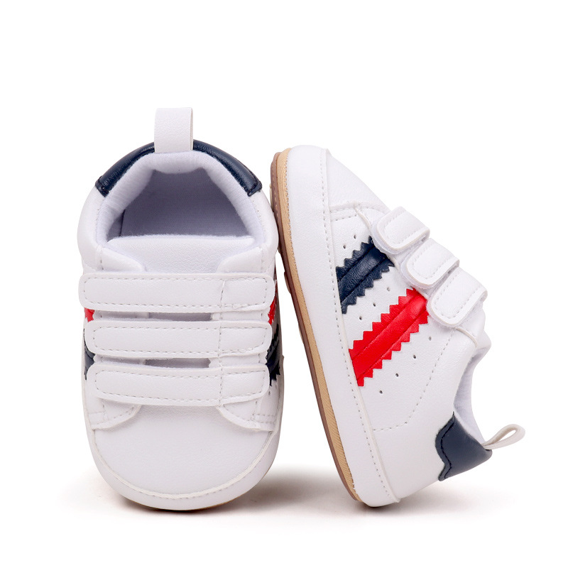 Spring & Autumn Baby Girls and Boys Fashion Design High Quality Sports Shoes PVC Sole Anti Slip Comfortable Toddle Shoes