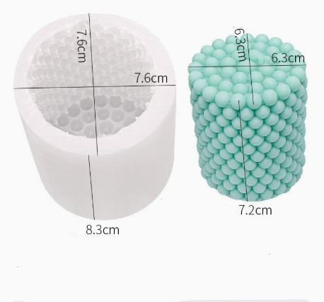 3d Cylinder Candle Mold Diy Silicone Candle Mold Cake Resin Molds 3d Art Wax Candle Making Mould Silicone Handmade Soap Molds E-1316