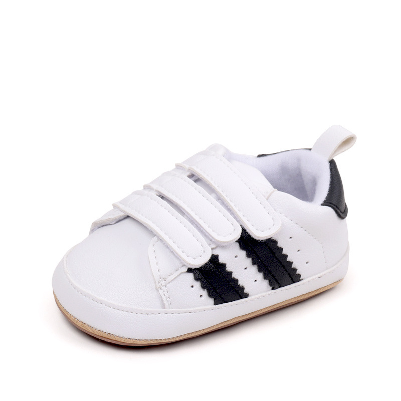 Spring & Autumn Baby Girls and Boys Fashion Design High Quality Sports Shoes PVC Sole Anti Slip Comfortable Toddle Shoes